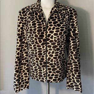 M.D.L. New York Ladies Sz 10 lined zip Jacket. Shell & Lining 100% Polyester